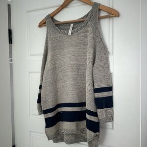 RVCA OPEN COLD SHOULDER SWEATER